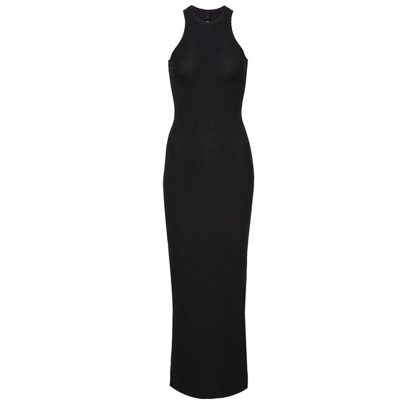 Skims Soft Lounge Sleeveless Long Dress XXS Onyx - Picture 10 of 11